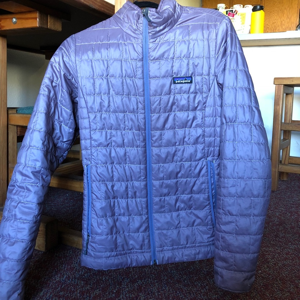 Light purple patagonia nano puff jacket